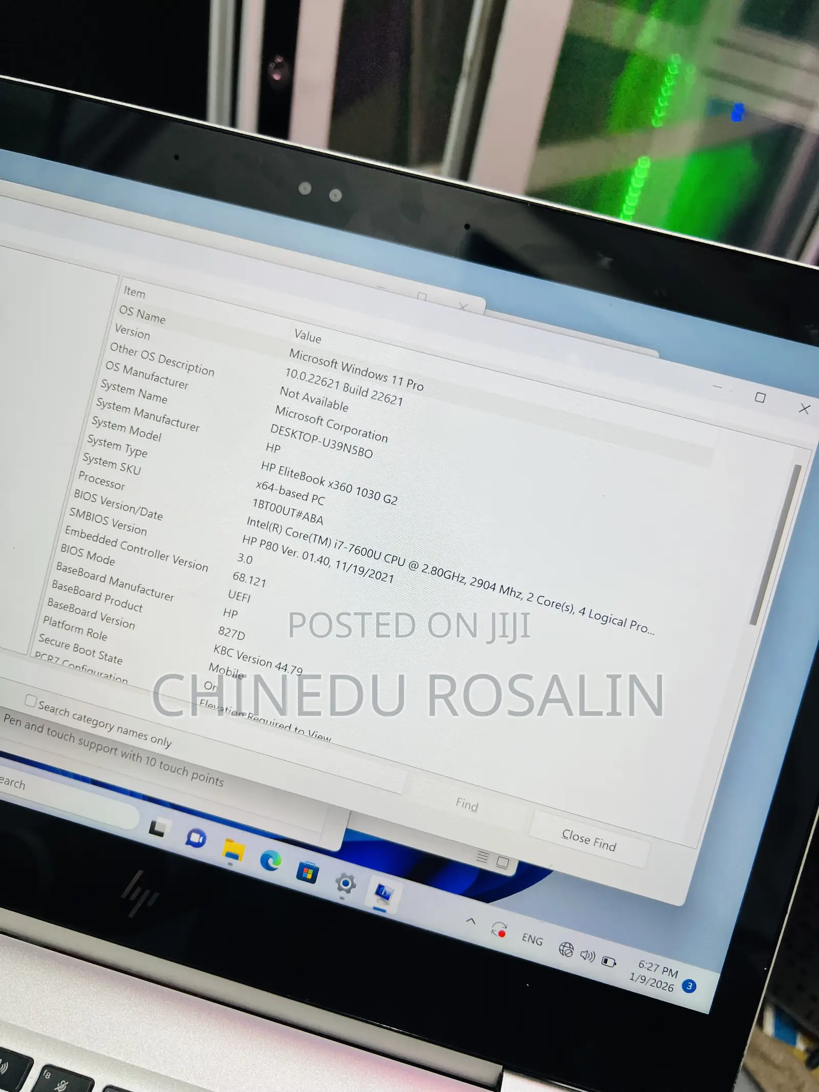 Laptop HP EliteBook x360 1030 G2 16GB Intel Core i7 SSD 512GB