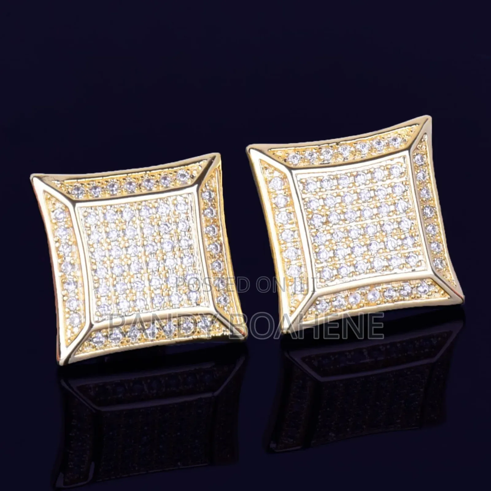 15mm Square Earrings For Men/Women