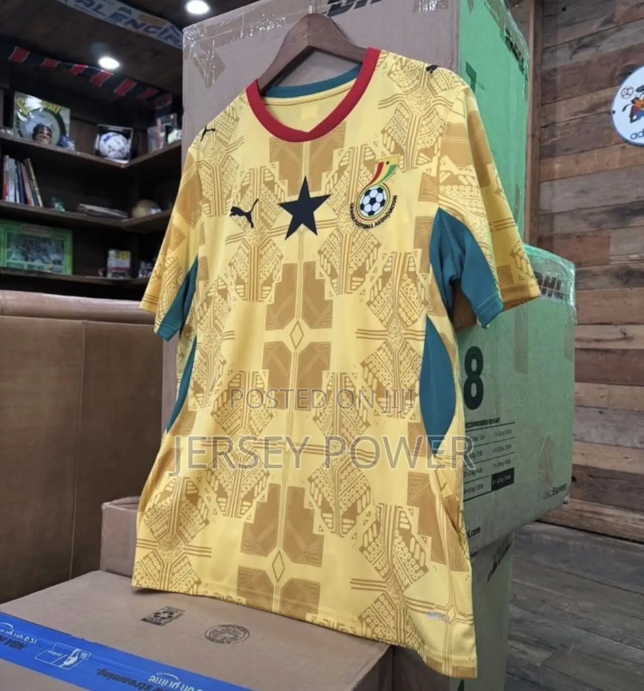 Ghana World Cup 26 Away Gold/Yellow Jersey