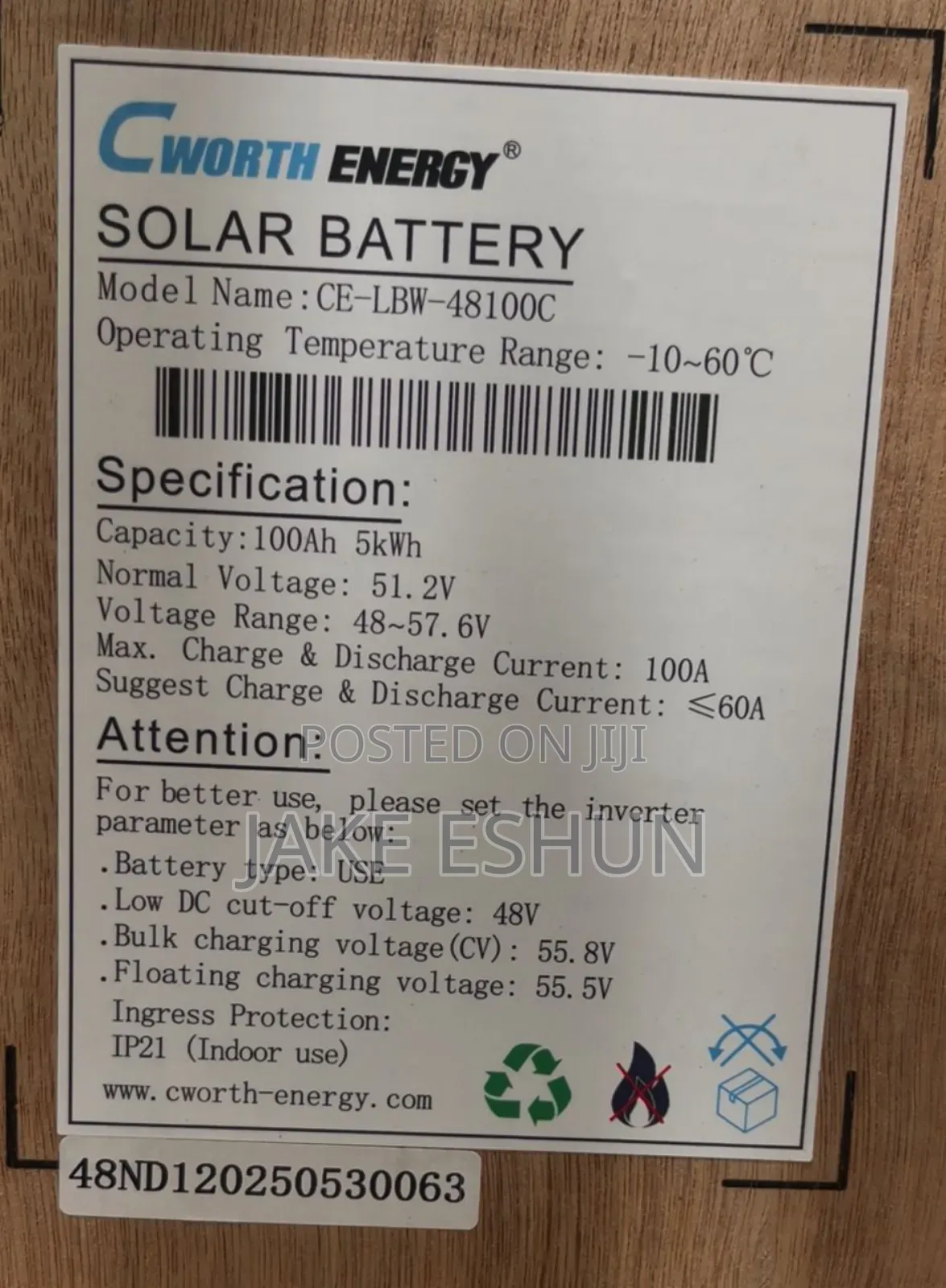 48v 100ah Lithium Battery