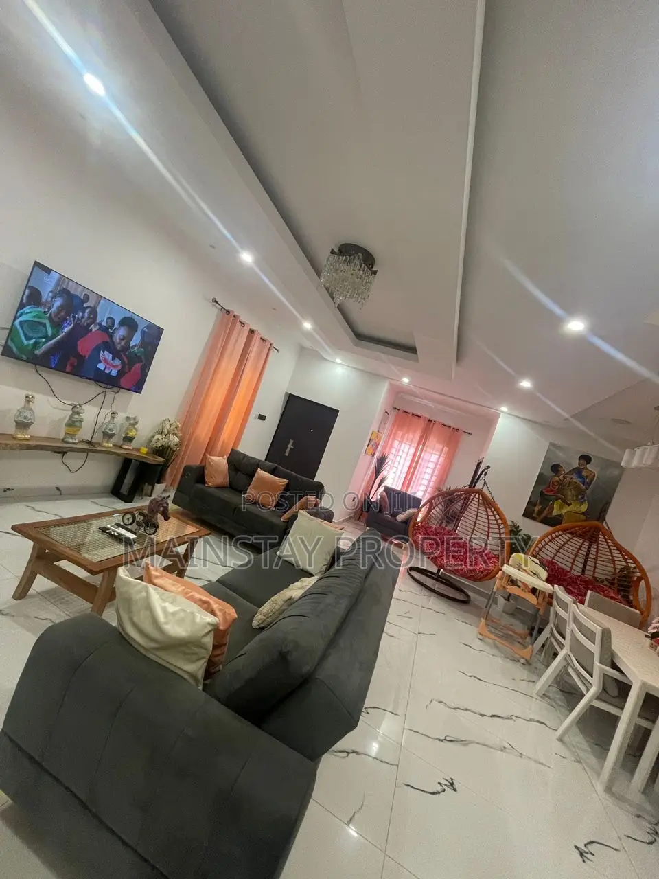 Furnished 4bdrm House in Mainstay Estates, Spintex for rent