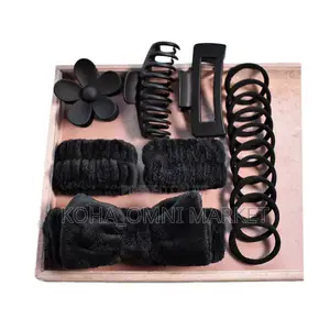 16pcs Head And Wrist Band/ Hair Ties/ Hair Clips Set