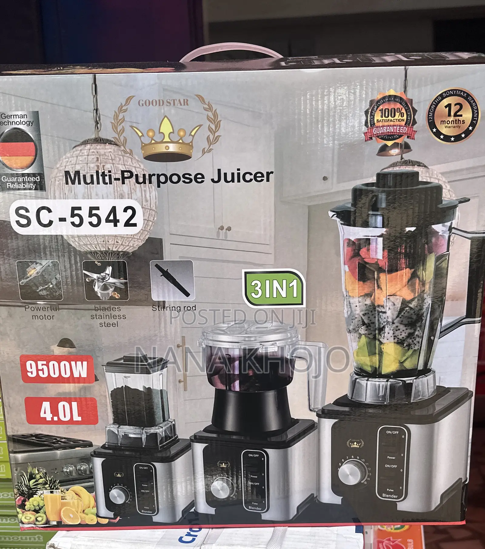 3 in 1 Mulit-Purpose Juicer Blender