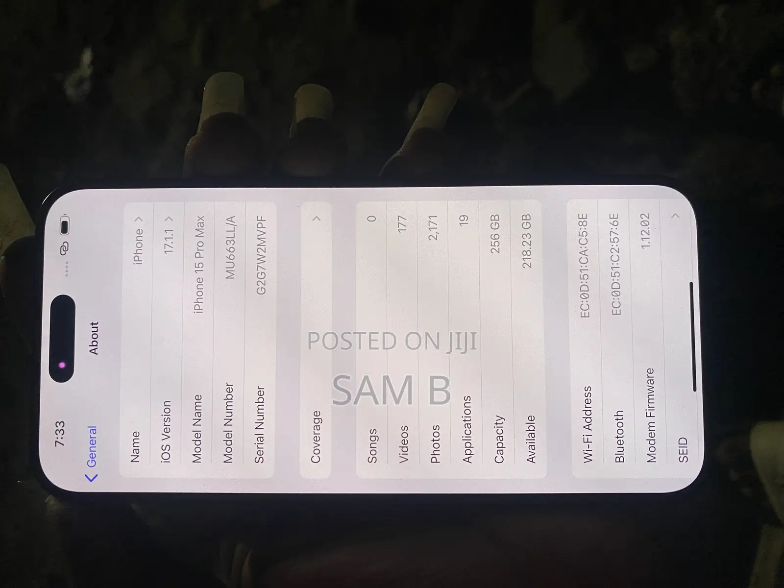 Apple iPhone 15 Pro Max 256 GB Black