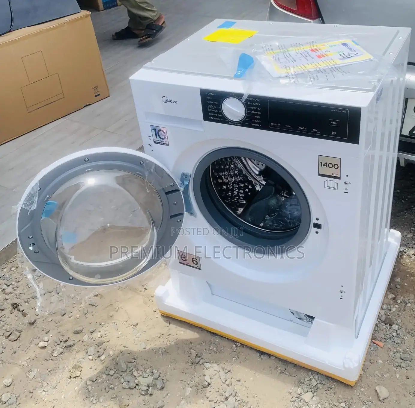 Midea Energy Saving Inverter 8kg/6kg Wash Dry Built-in Mfa06d80b/W