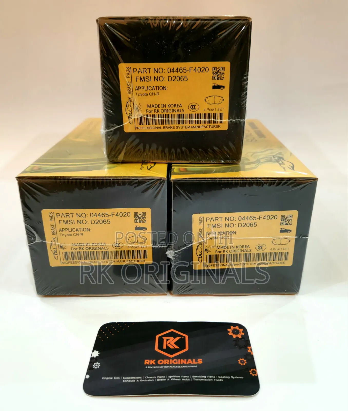 Toyota Ch-R 18-22 Ceramic Front Brake Pad From Korea .