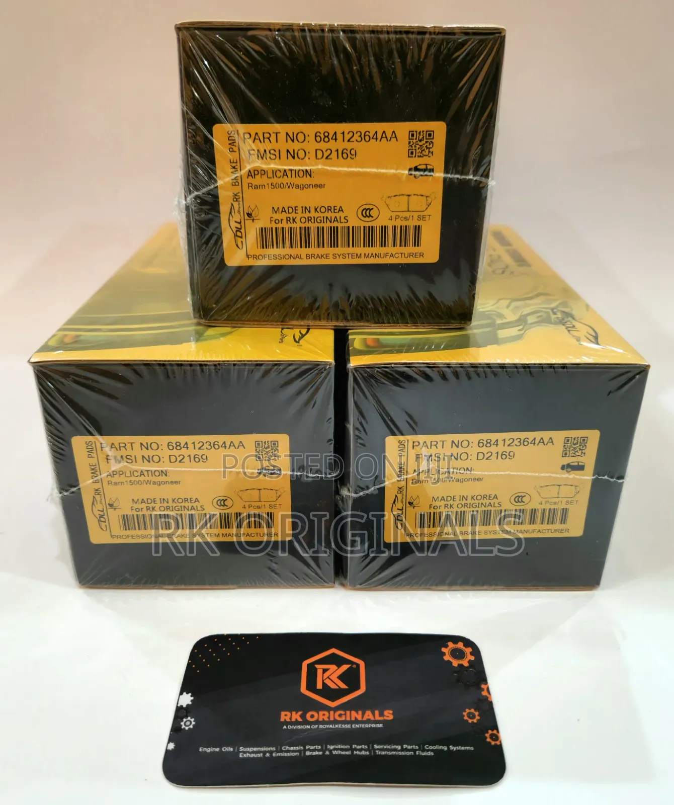 Ram 1500 19-25/Wagoneer 22-25 Ceramic Back Brake Pad From Korea