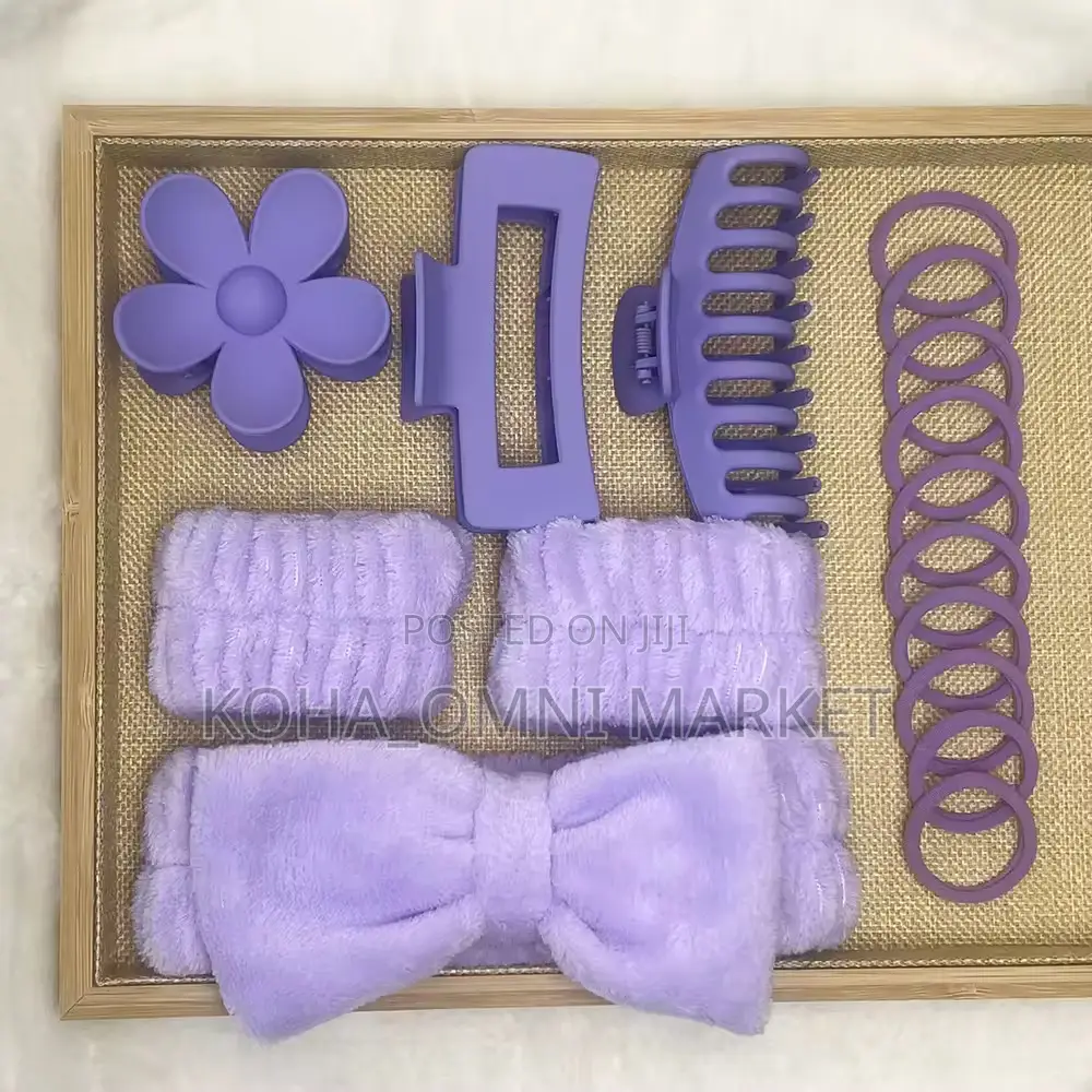 16pcs Head And Wrist Band/ Hair Ties/ Hair Clips Set
