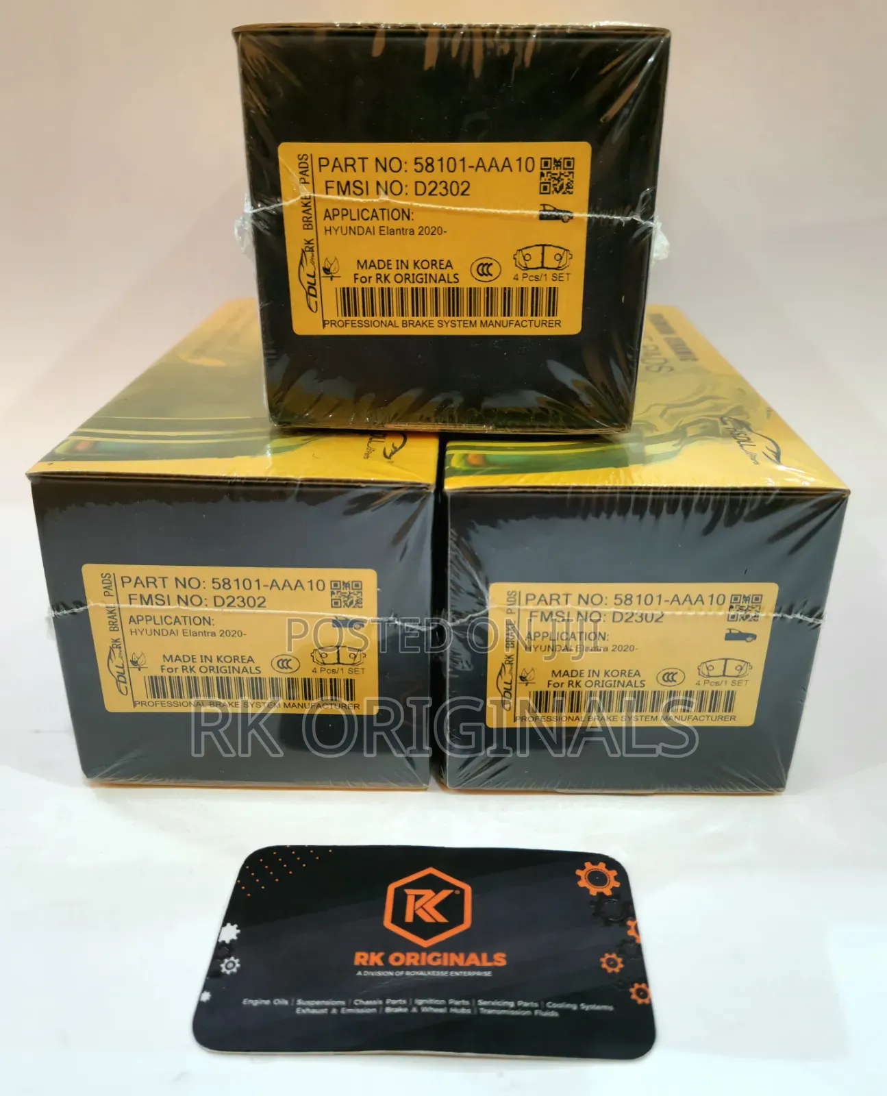 Elantra/Niro//Sonata 20-26 Ceramic Front Brake Pad From Korea