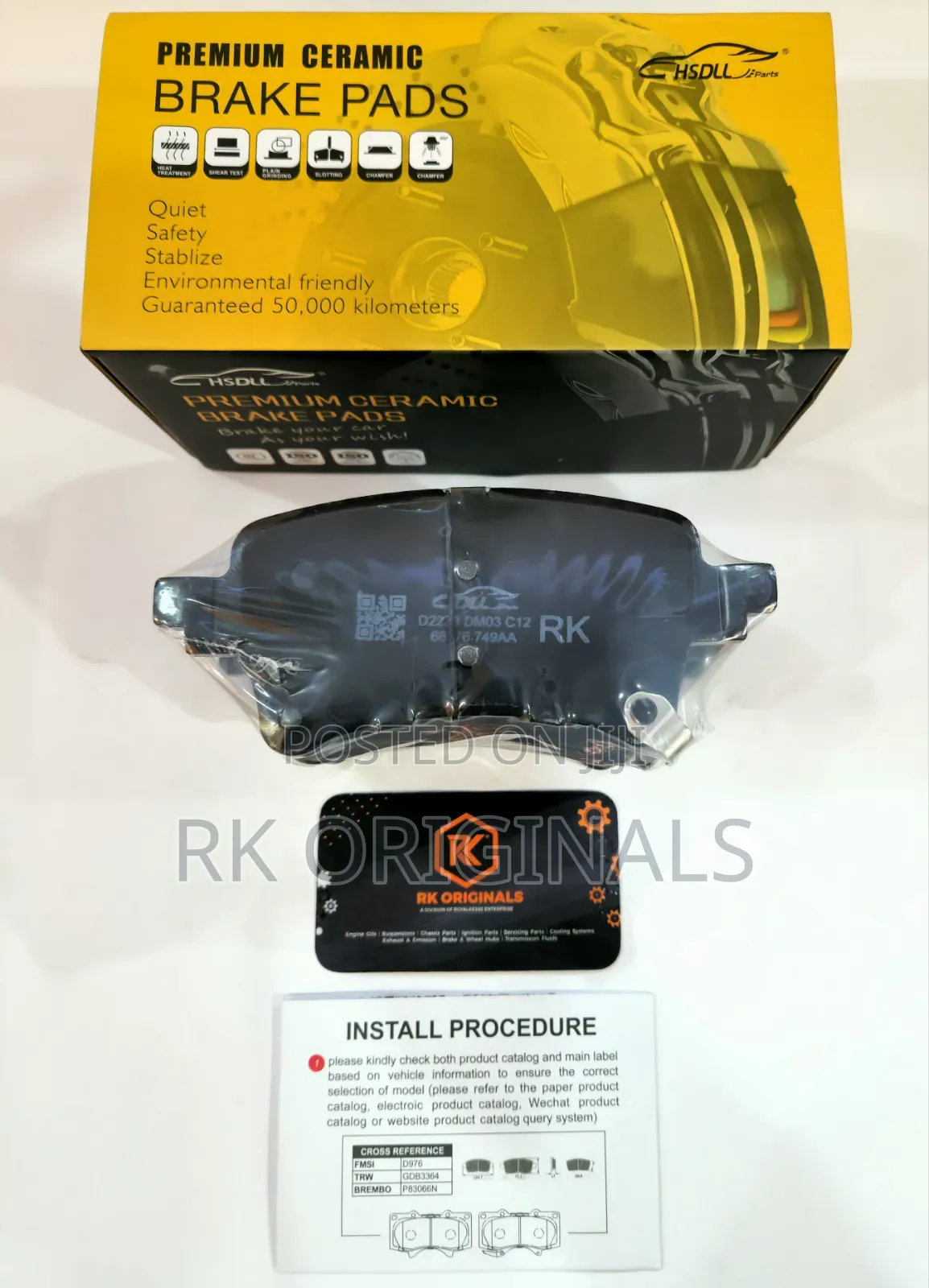 Wrangler/Gladiator 20-25 Ceramic Back Brake Pad From Korea .