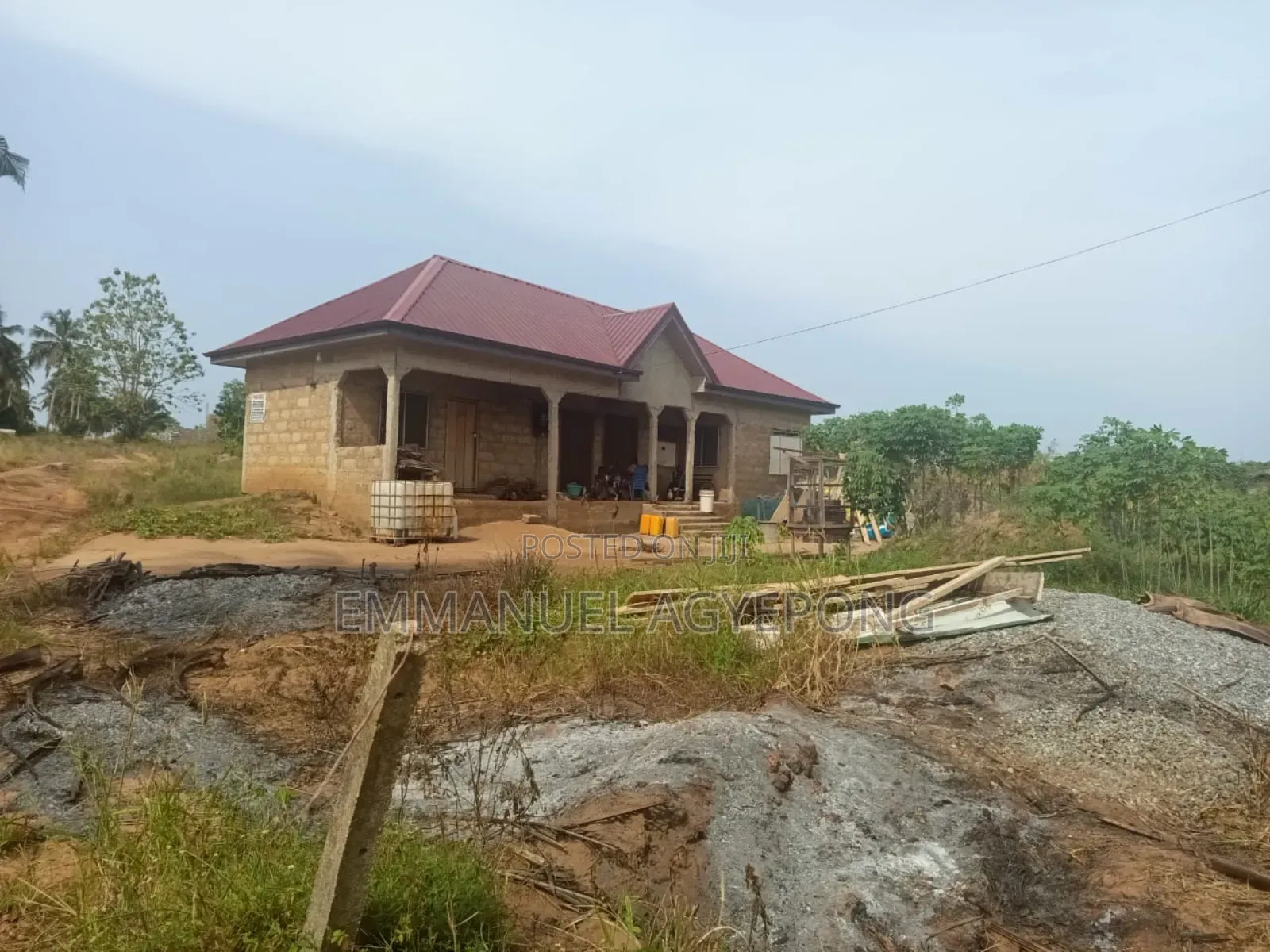70 by 100 Plot of Land With 2 Bedroom Uncompleted