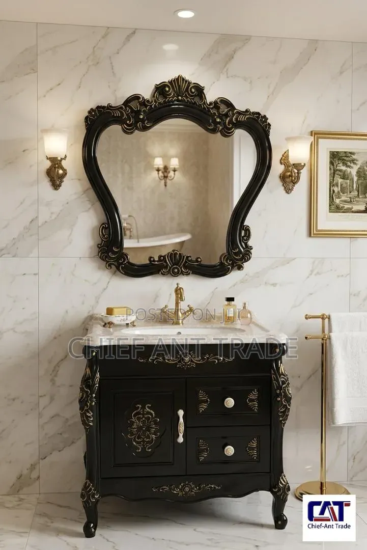 Antique Cabinet Basin 18005