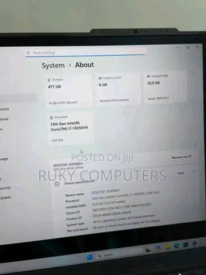 New Laptop Asus ROG Strix G17 32GB Intel Core i7 SSD 512GB