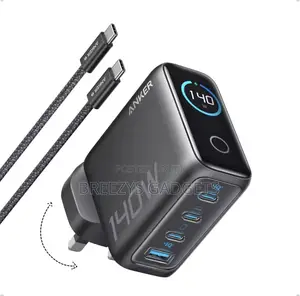 New Anker Zolo Laptop Charger, 140w Usb C Charger, 4-Port Uk Plug