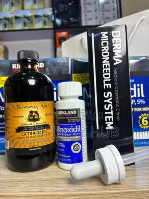 Kirkland Minoxidil ,Castar Oil Large and Derma Stamp