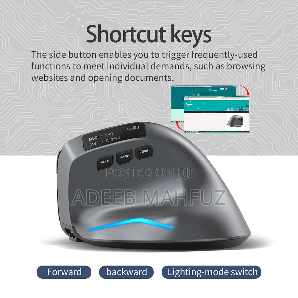 RGB Gaming Mouse With Oled Display
