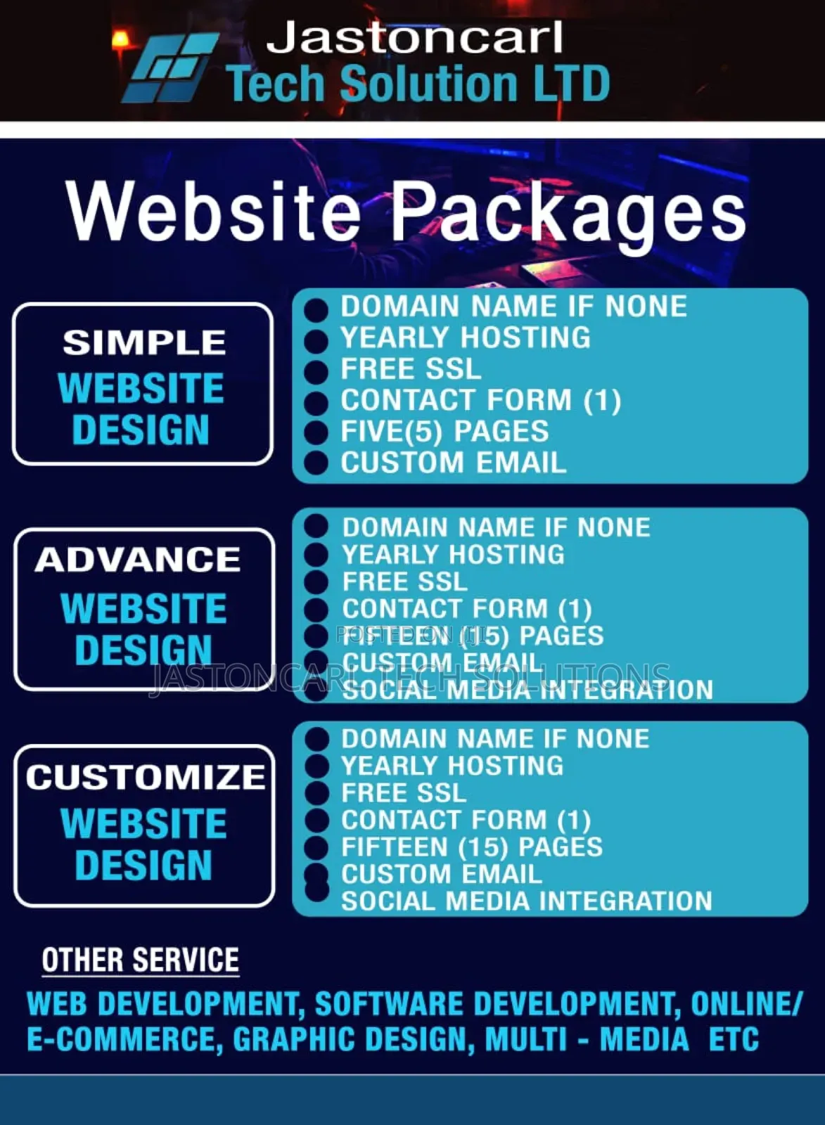 Website Design and Software Development