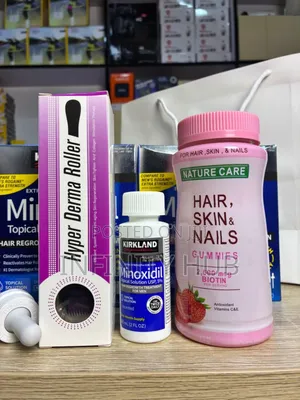 Kirkland Minoxidil, Derma Roller and Gummies
