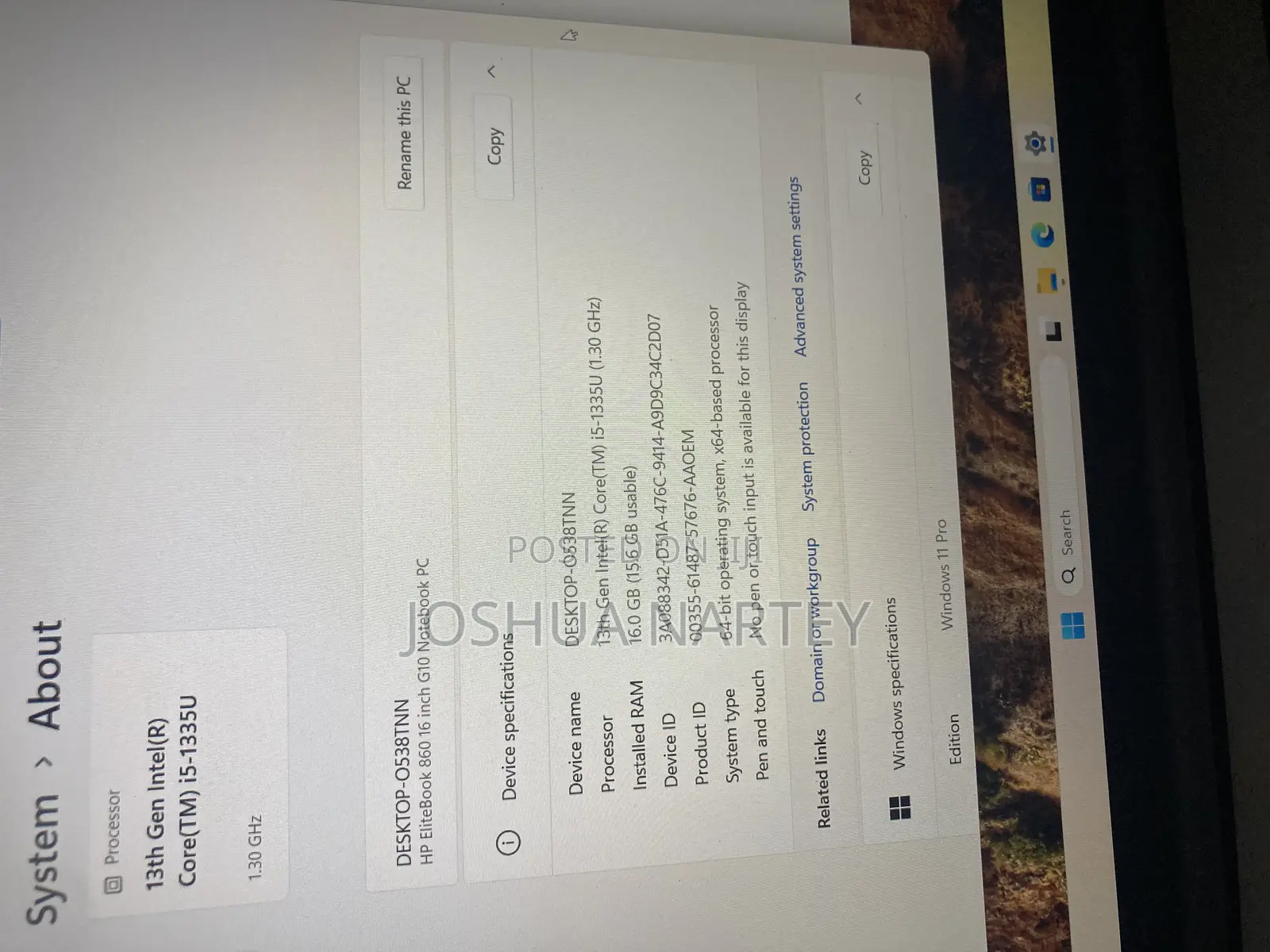 New Laptop HP EliteBook 860 G10 16GB Intel Core i5 SSD 256GB