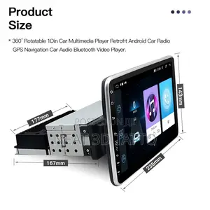 Android Car Player With 360 Rotating Screen