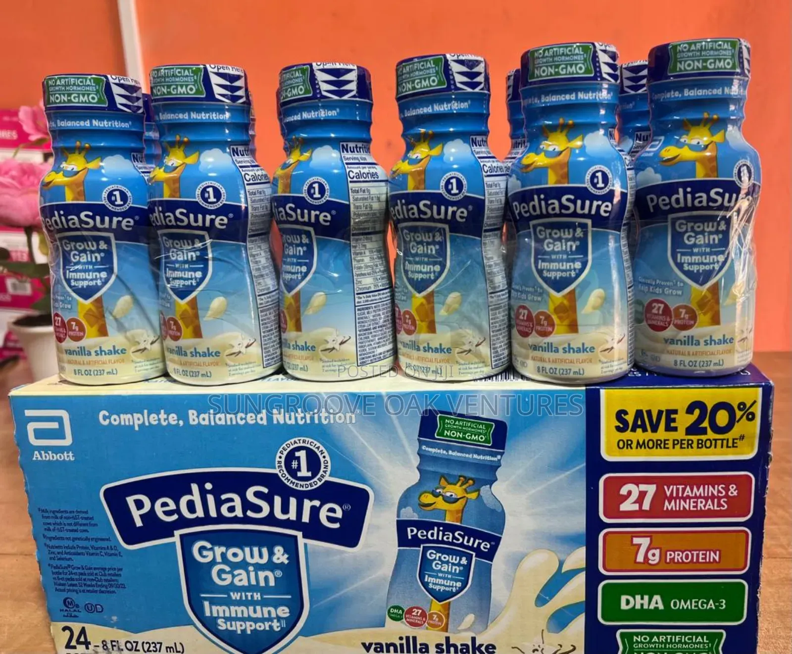 Pediasure 24cts Vanilla, Chocolate