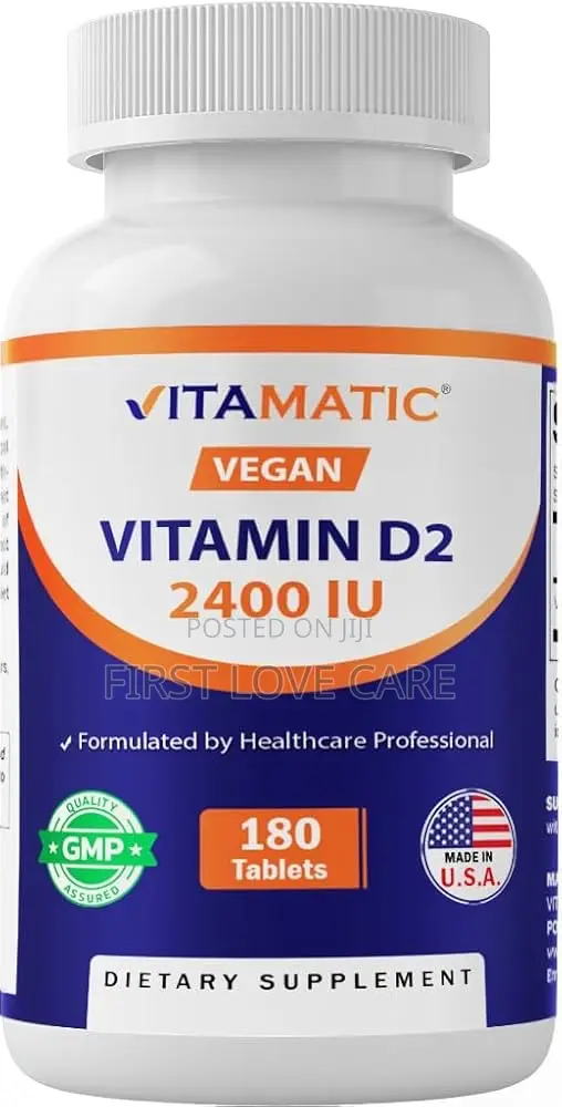 Vitamatic Vitamin D2 2400iu (180tablets)