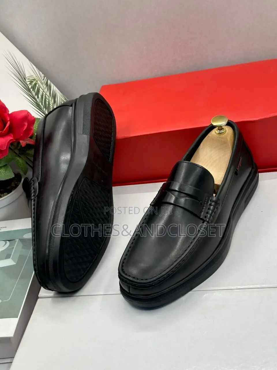 Men’S Black Casual Loafers