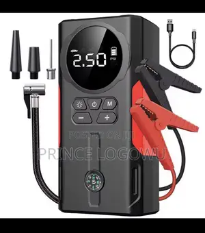 1800a Jump Starter 150 Psi Tire Inflator Portable Car Emergency Kit