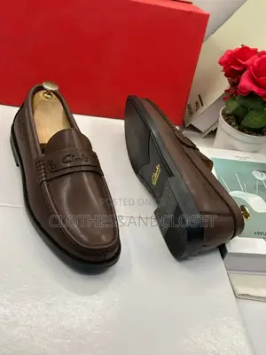 Men’S Brown Clark’S Leather Loafers
