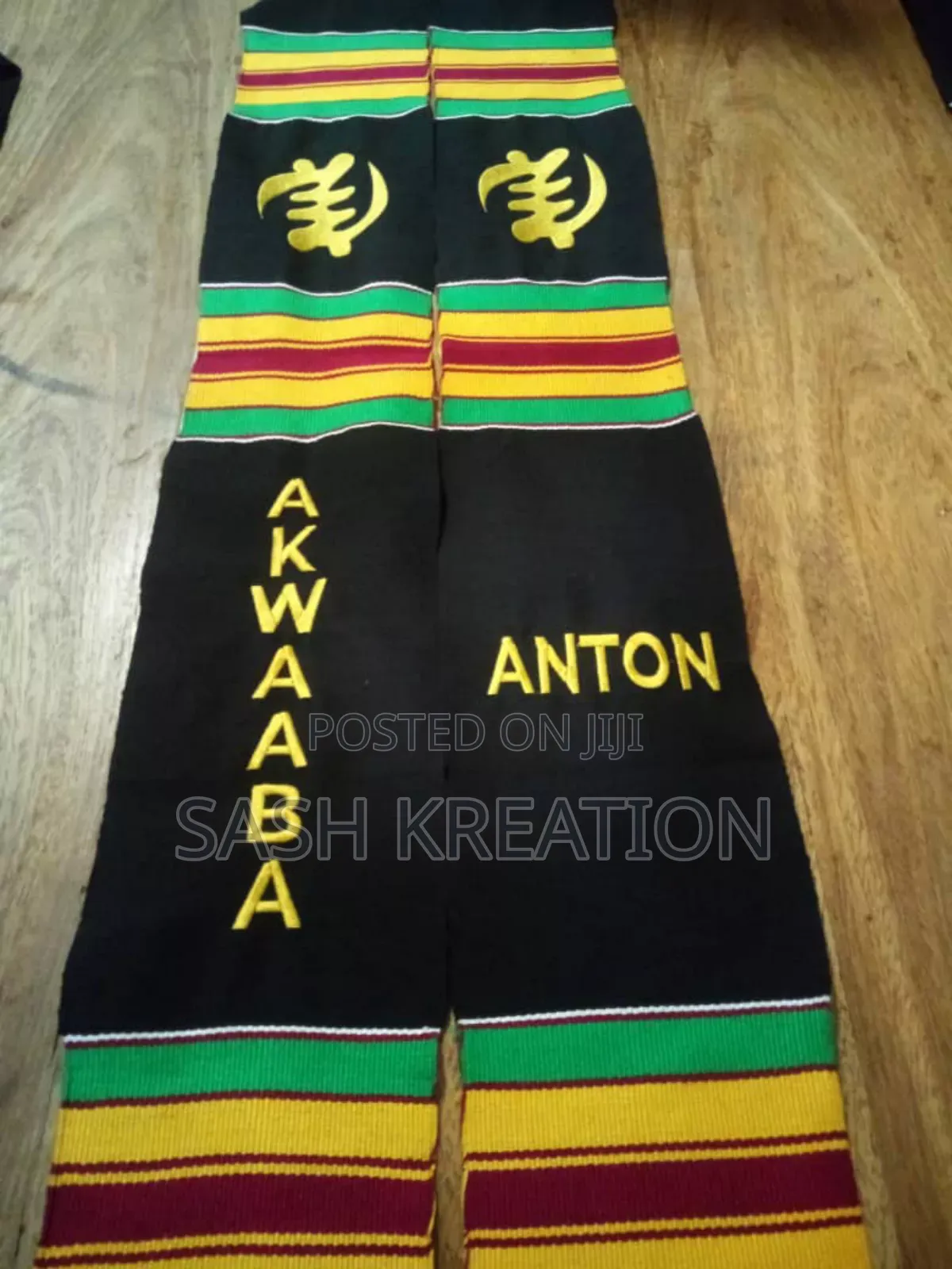 Woven Akwaaba Custom Sashes