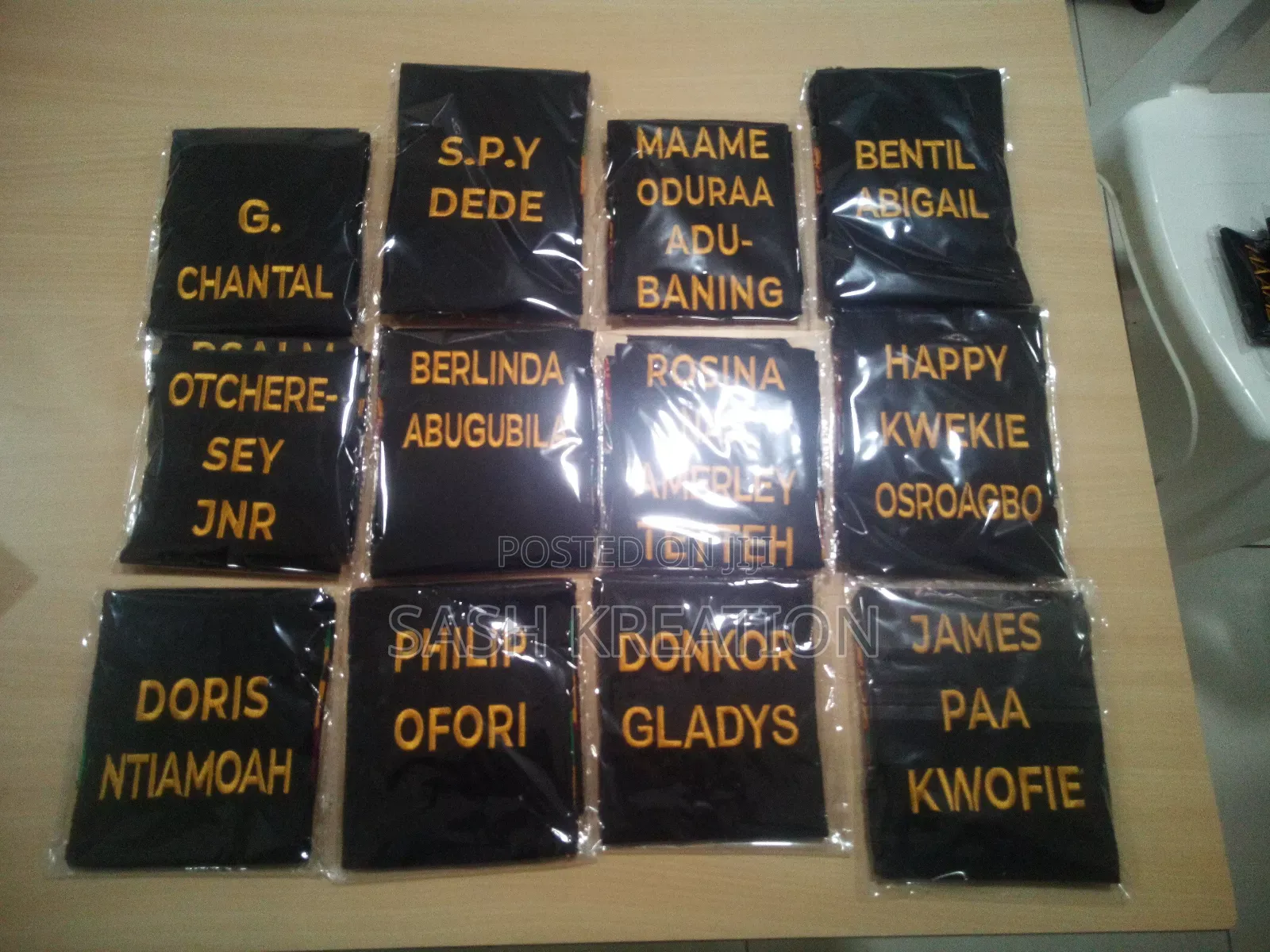 Woven Akwaaba Custom Sashes