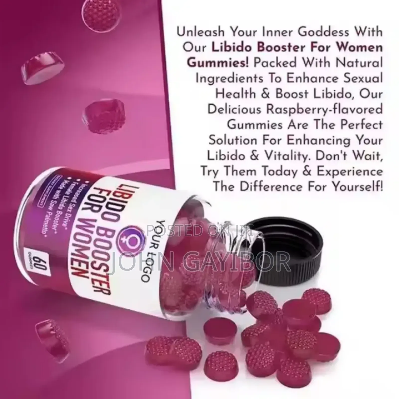 Libido Booster Supplement – Natural Energy Desire Support for Women