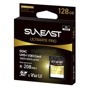 Ultimate Pro 128gb & 256gb S225 Gold Series Sdxc Uhs-i V30 Card