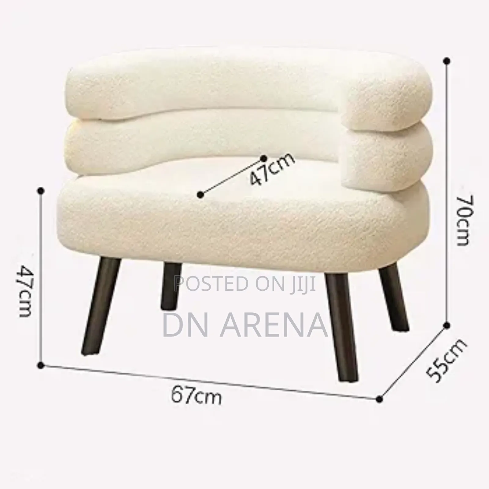 Single Sofa Lamb Wool Lazy Sofa Chair