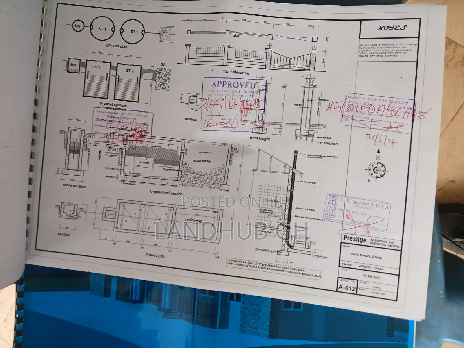 2 Bedroom Apartment:6 Units) ,Boys Quarters, One Plot of Land Forsale