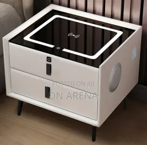 Smart Led Wireless Bedside Drawer Table +Speaker+ Charger+ Usb Port