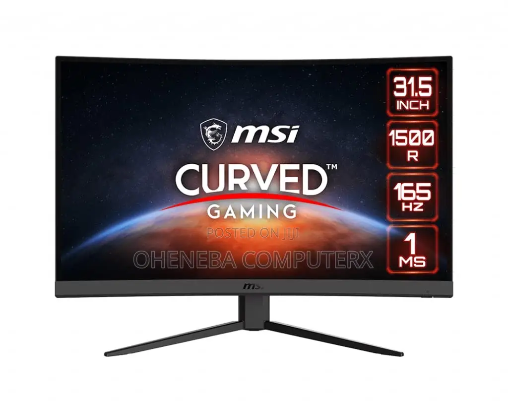Msi 32” FHD Curved Gaming Monitor 165hz 1ms