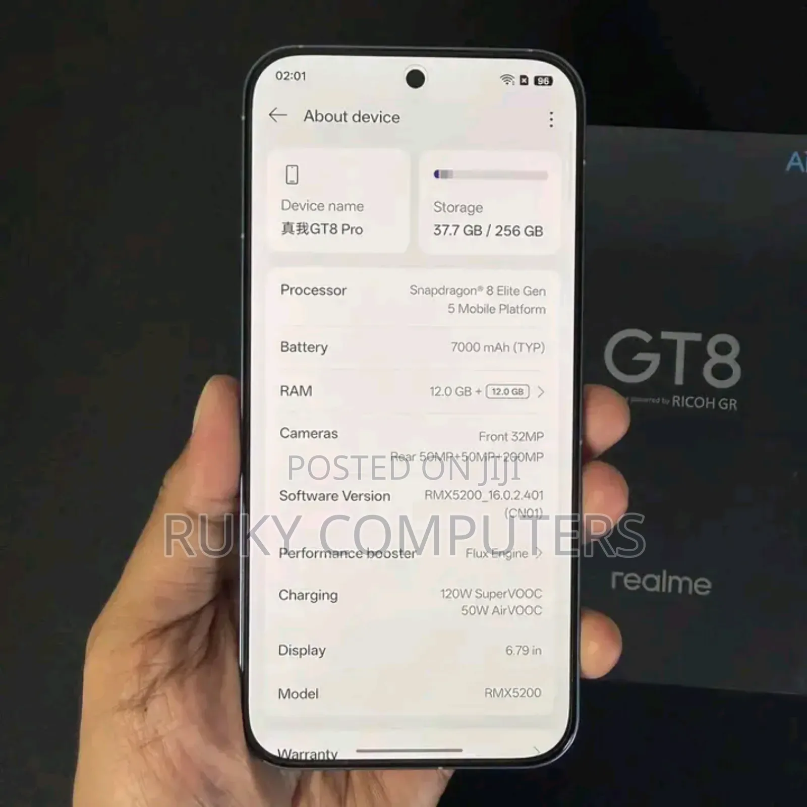 New Realme GT 8 Pro 256 GB Black