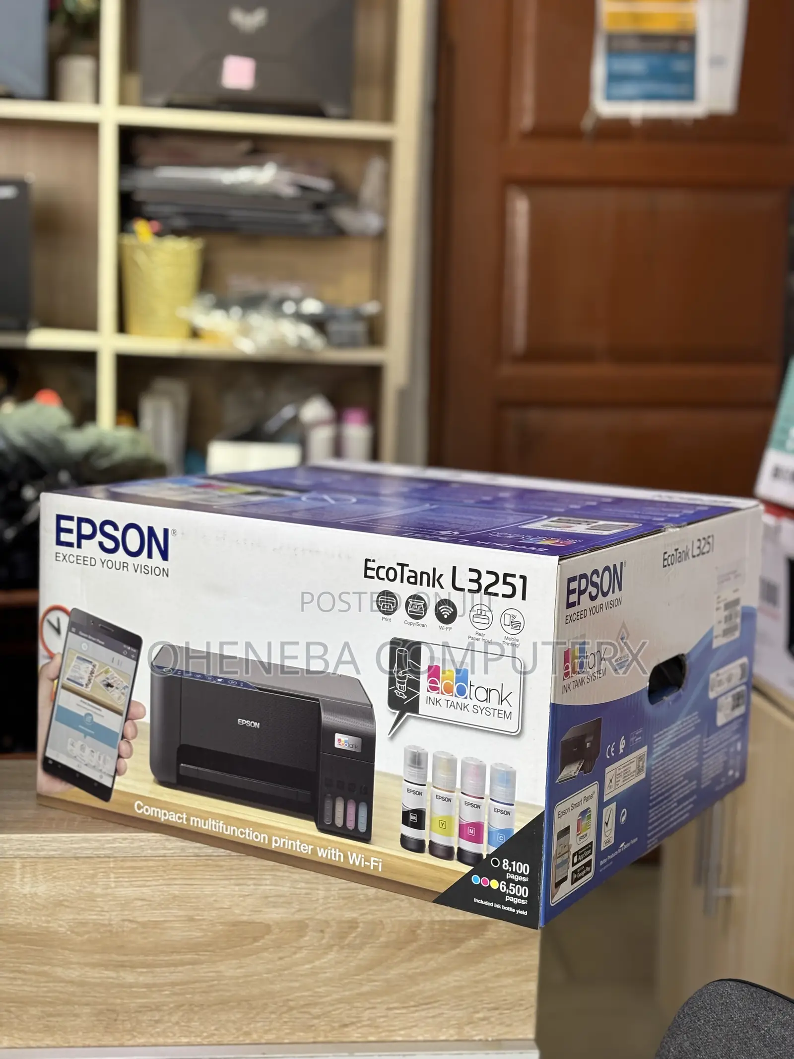 Epson 2-In1 Ecotank Home L3251 Wi‐Fi Ink Printer