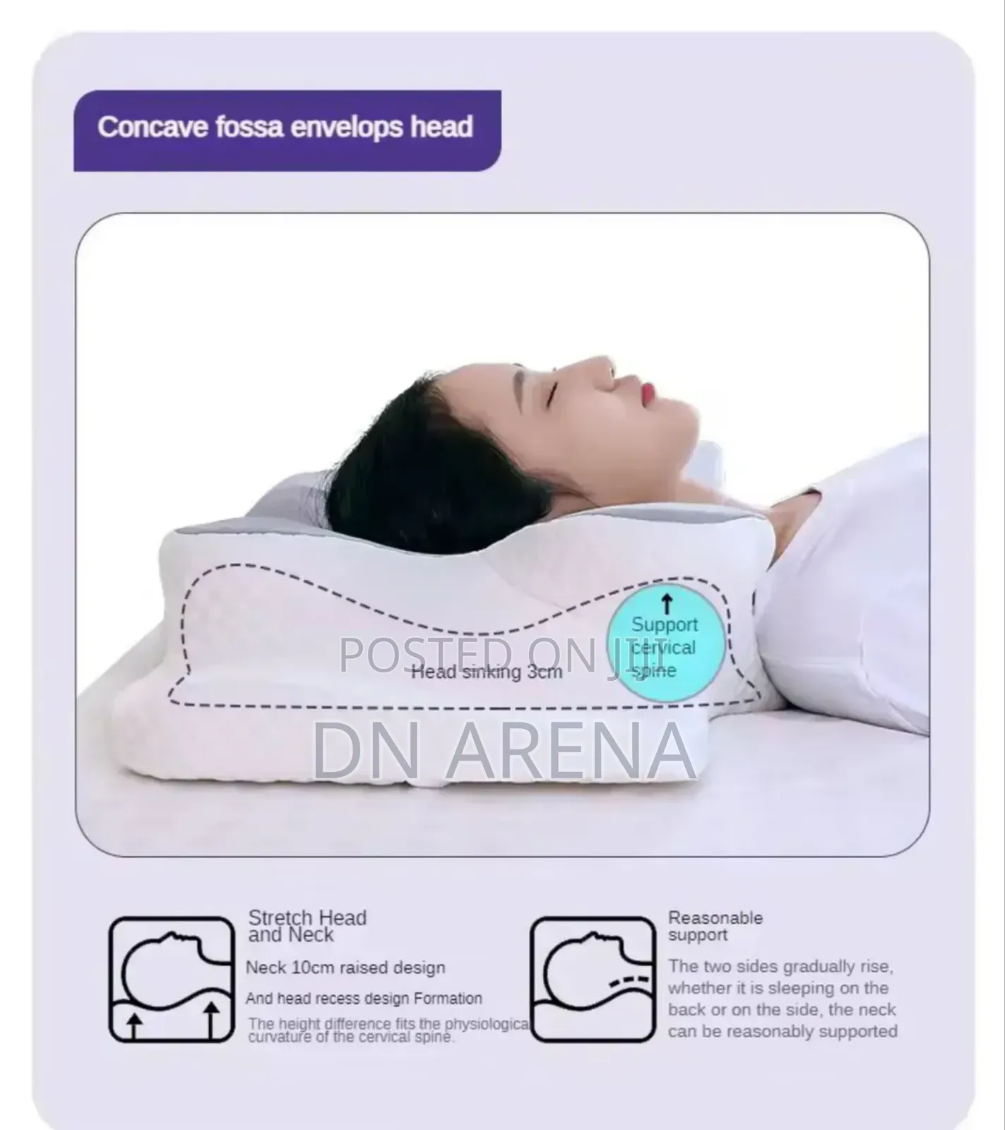 Butterfly-Shaped Relaxation Ergonomic Pillow for Neck and Shoulder