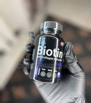 Biotin With Collagen and Keratin (15000mcg) for Hair, Skin Nails