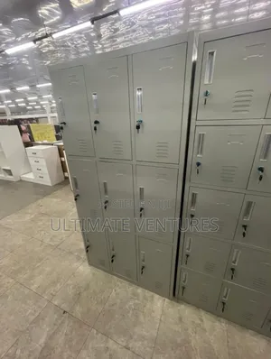 Brand New Grey Metal Lockers , 9door Storage Cabinet Set