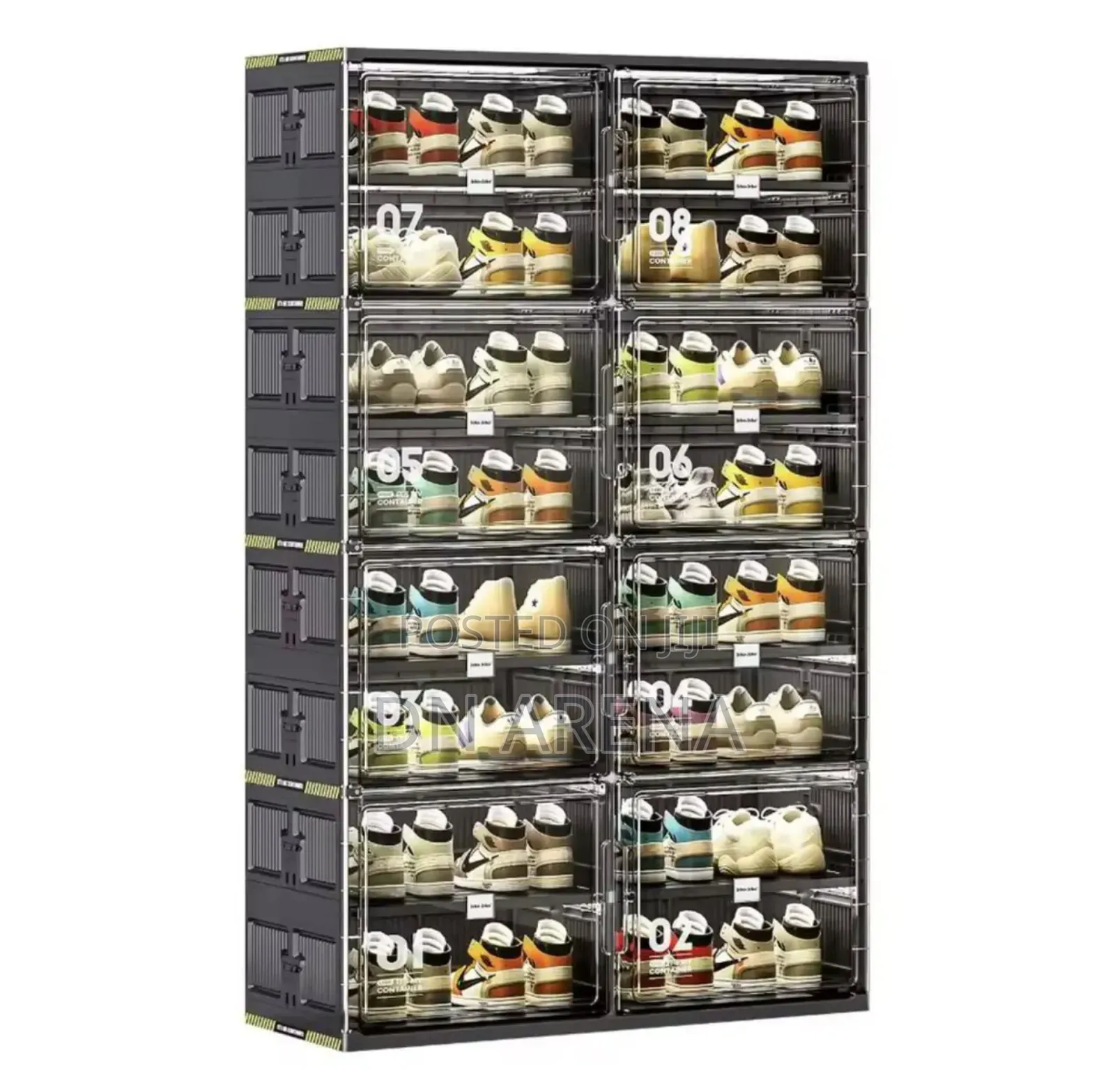 Collapsible Sneakerplastic Shoe Storage Organizer