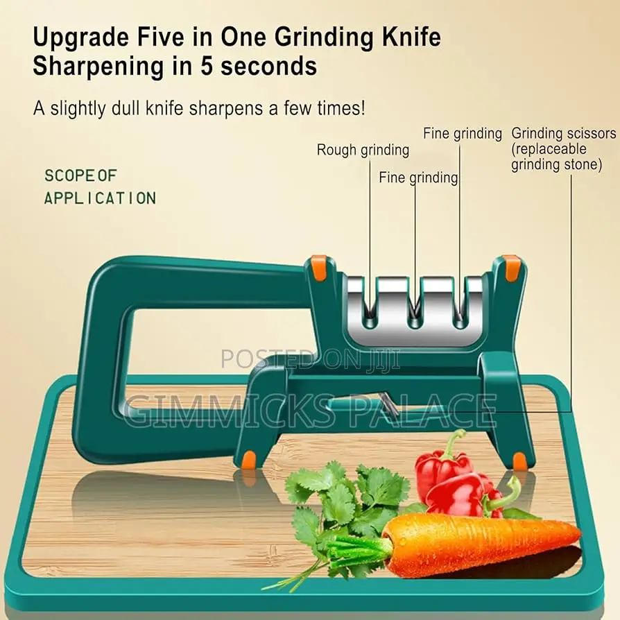 Whetstone, Sharpener And Grinder, 4 In 1