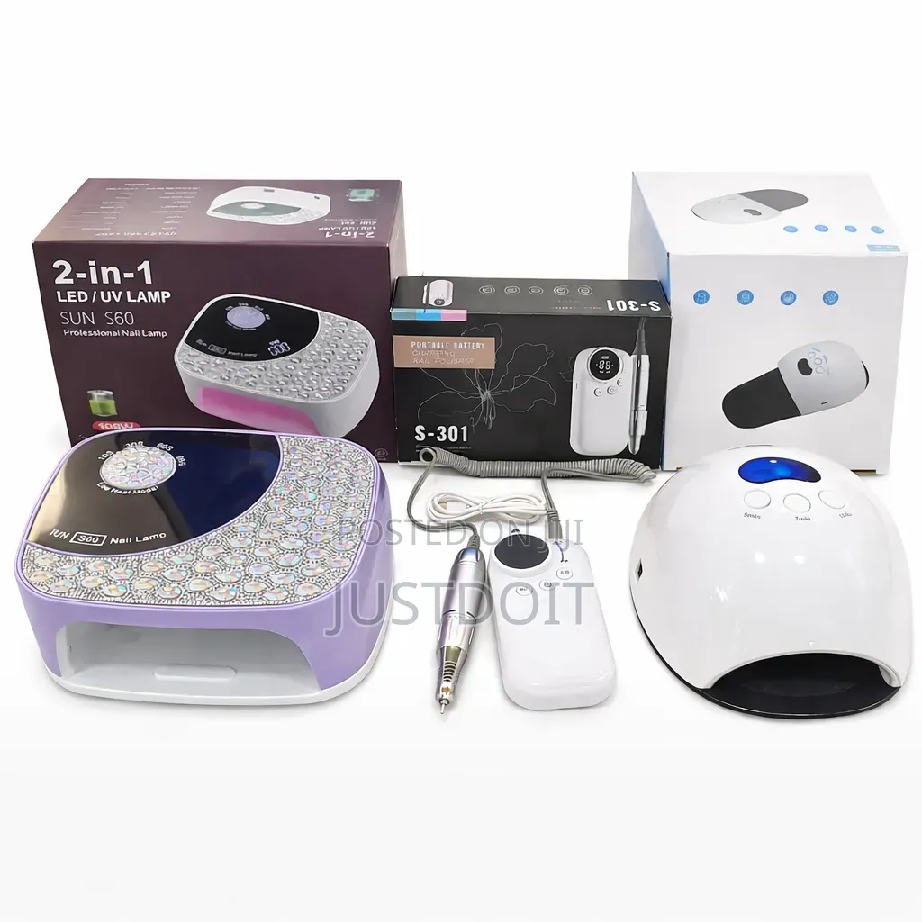 Rechargeable Nails Dryer + Polish/ Drill + Toe Nails Dryer.