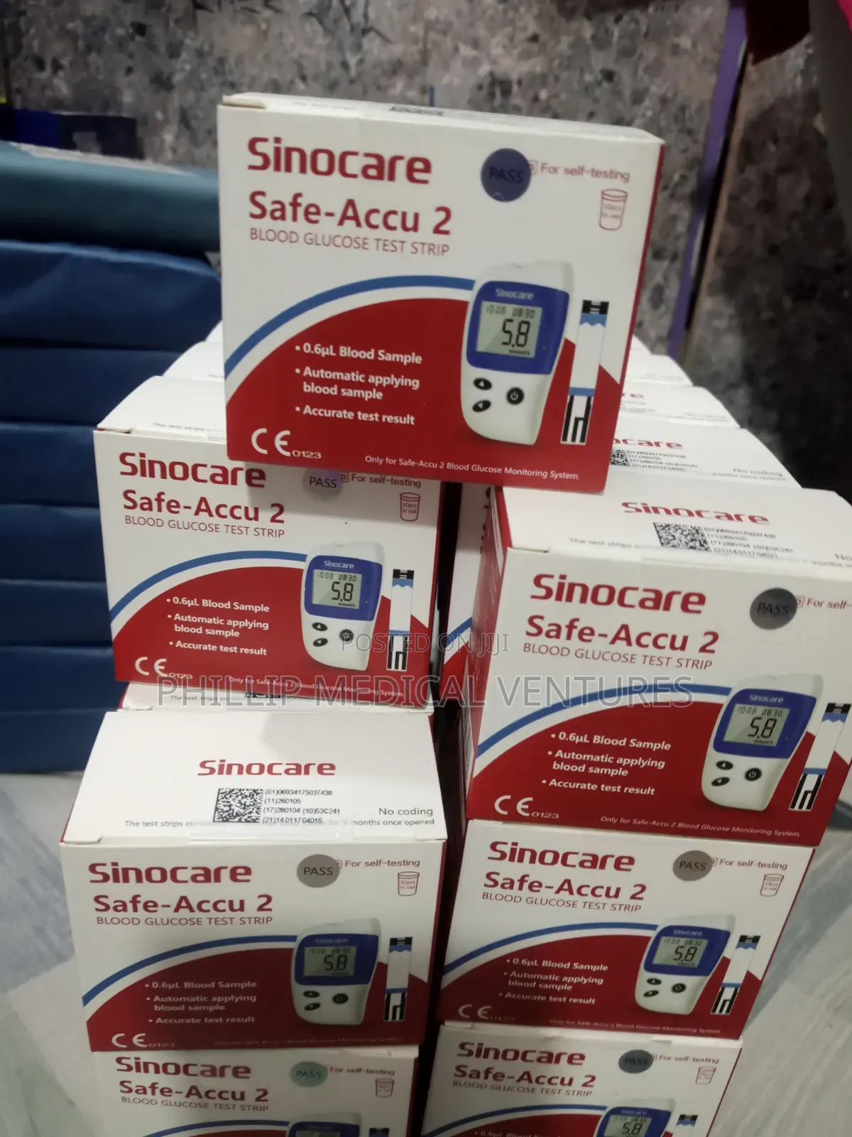 Blood Glucose Test Strips (Sinocare Safe-Accu)