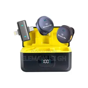 Pro 2in1 Cilp Button Lapel Wireless Lavalier Microphone