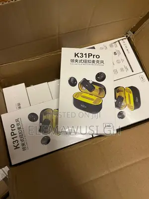 Pro 2in1 Cilp Button Lapel Wireless Lavalier Microphone