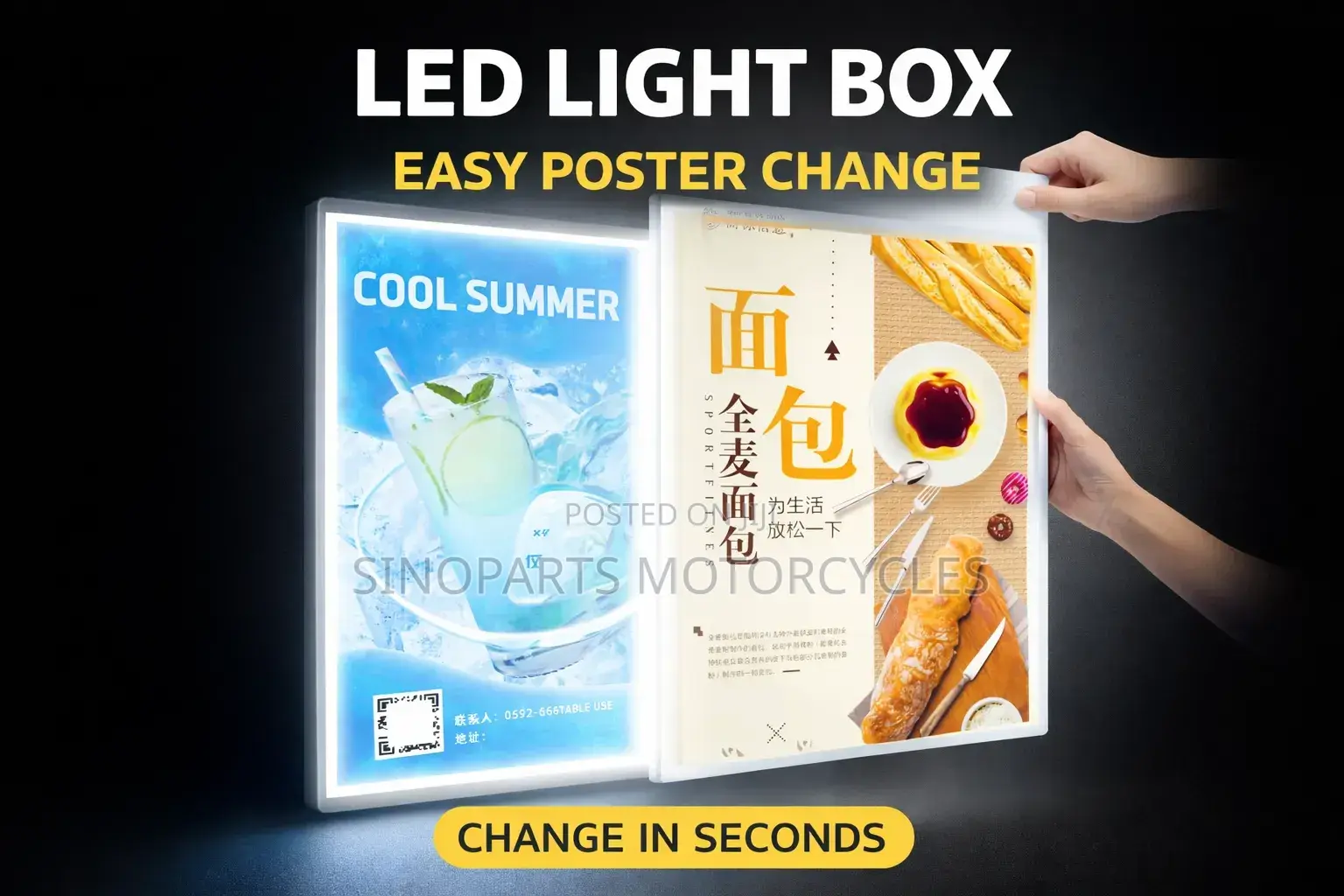 Led Light Box Advertising Display Poster Frame Boost Sales