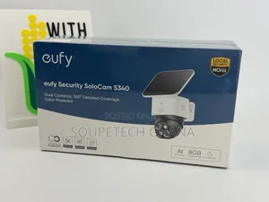  Eufy Solocam S340 Solar Security Camera – 360° View, 